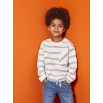 Tee - shirt manches longues effet rayé garçon rayé blanc Tee - shirt manches longues effet rayé garçon rayé blanc