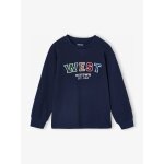 Tee - shirt manches longues motif bouclette gar�on marine