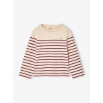 Tee - shirt marini�re fille manches longues prune