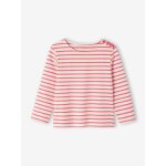 Tee - shirt marinire fille personnalisable ray rouge