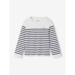 Tee - shirt marinire manches longues fille ray bleu
