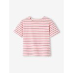 Tee - shirt marinire personnalisable fille manches courtes ray rose