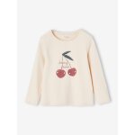 Tee - shirt à message fille beige poudré Tee - shirt à message fille beige poudré