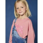 Tee - shirt message en sequins fille manches longues rose Tee - shirt message en sequins fille manches longues rose
