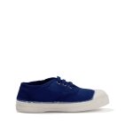 Tennis lacets enfant bleu vif