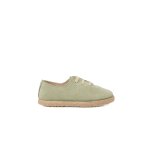 Tennis avec lacets en suède et jute pour enfant vert Tennis avec lacets en suède et jute pour enfant vert