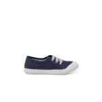 Tennis en toile avec lacets bleu marine Tennis en toile avec lacets bleu marine