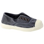 Tennis velours  lacets marine