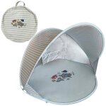 Tente de plage anti - uv vert, blanc, bleu