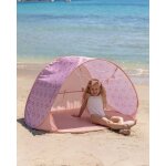 Tente de plage enfant pliante polyester rose
