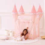 Tente pop - up - ch�teau de princesse rose