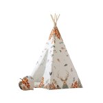 Tente tipi amis de la for�t en coton beige