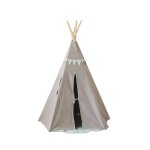 Tente tipi avec guirlande menthe en coton vert Tente tipi avec guirlande menthe en coton vert