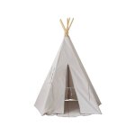 Tente tipi pigeon lin naturel en coton gris