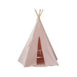 Tente tipi renard en coton rose