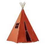 Tente tipi renard en coton rouge Tente tipi renard en coton rouge