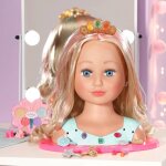 T�te � coiffer princesse avec maquillage et accessoires multicolore