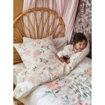 Tte de lit rotin enfant fleur naturel