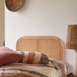 T�te de lit en tiges de rotin 90 josephine naturel
