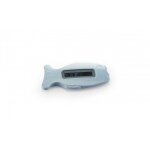 Thermom�tre de bain fleur bleue