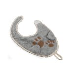 Thoodou ? bavoir attache - sucette l�on marron