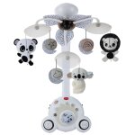 Tiny love mobile b�b� pour berceau soothe & groove black & white black & white