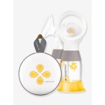 Tire - lait �lectrique double rechargeable swing maxi + 2 t�terelles blanc / jaune