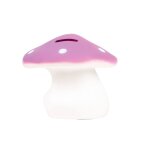 Tirelire champignon violet