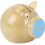 Tirelire cochon - bleue bleu