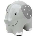 Tirelire �l�phant en c�ramique pour enfant gris