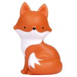 Tirelire enfant renard orange