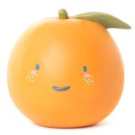 Tirelire orange, vert, bleu