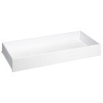 Tiroir de lit b�b� en bois - loft blanc