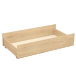 Tiroir pour lit b�b� combin� �volutif d�cor bois h�tre - adele marron