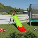 Toboggan halvar 2, 63 m. 3 - 12 ans. pour enfants vert