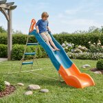 Toboggan linou bleu 2, 63 m pour enfants bleu