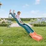 Toboggan valou 3, 80 m. 3 - 12 ans. pour enfants bleu / corail