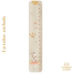 Toise en bois fort lapin multicolore