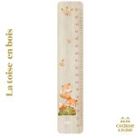 Toise en bois fort renard multicolore