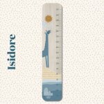 Toise en bois isidore paysage horizon multicolore