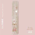 Toise en bois toises lapin doudou rose multicolore