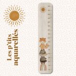Toise en bois renard & raton rainbow multicolore