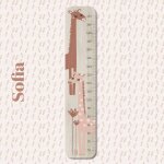 Toise en bois sofia xxl girafe multicolore Toise en bois sofia xxl girafe multicolore