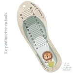 Toise pdimtre en bois jungle lion multicolore