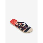 Tongs enfants top nautical beige imprim�