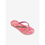 Tongs paillettes rose