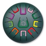 Tongue drum 11 notes vert Tongue drum 11 notes vert