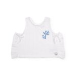 Top pour fille en maille avec sequins d�coratifs blanc
