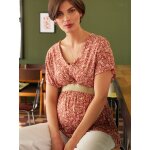 Top grossesse col v félicieor envie de fraise terracotta Top grossesse col v félicieor envie de fraise terracotta