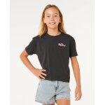 Top layday crop fille washed black